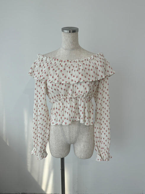 volume flower blouse | SL2243651 | ホワイト