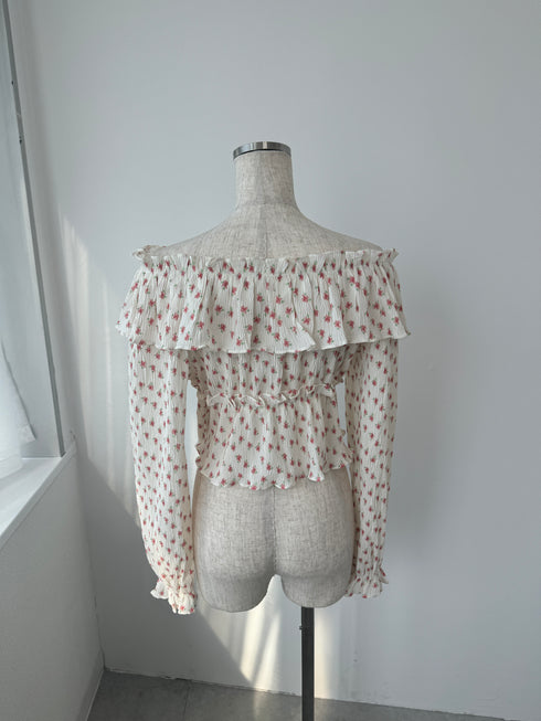 volume flower blouse | SL2243651 | ホワイト
