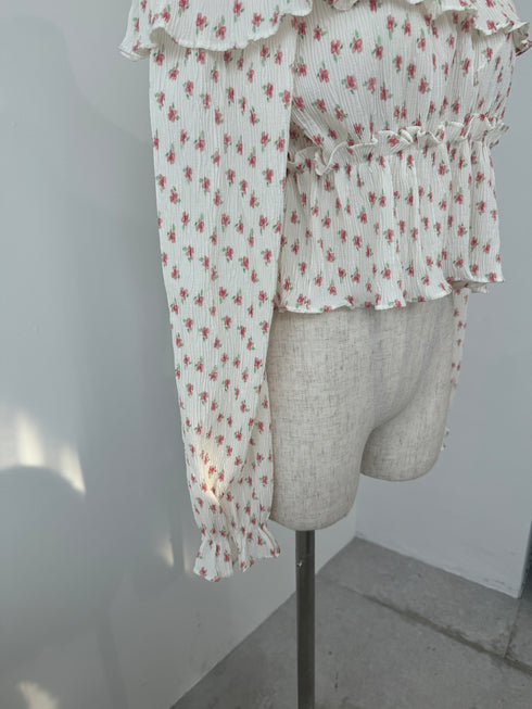 volume flower blouse | SL2243651 | ホワイト