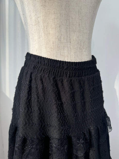 フリルレースティアードスカート | SL2243685 | ブラック