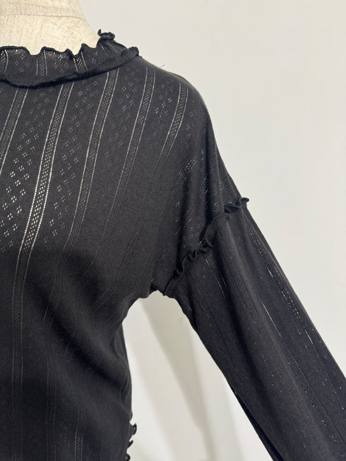 メロウフリルロンT | SL2243637 | ブラック