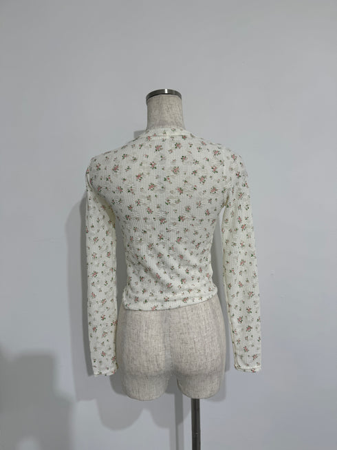 fancy flower long tee | SL2243671 | ホワイト