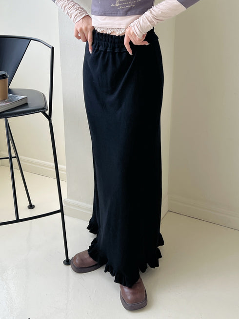 折り返しデザインスカート | SL2243686 | ブラック