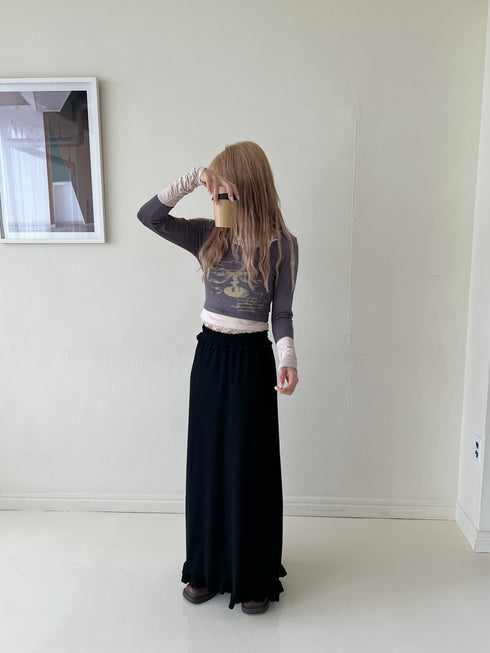 折り返しデザインスカート | SL2243686 | ブラック