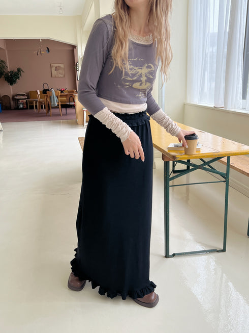 折り返しデザインスカート | SL2243686 | ブラック