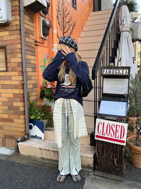 チェックベレー帽 | SL5243602 | ブラック