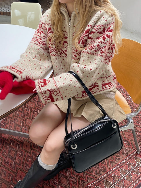 ノルディックジップセーター | SL2244610 | アイボリー