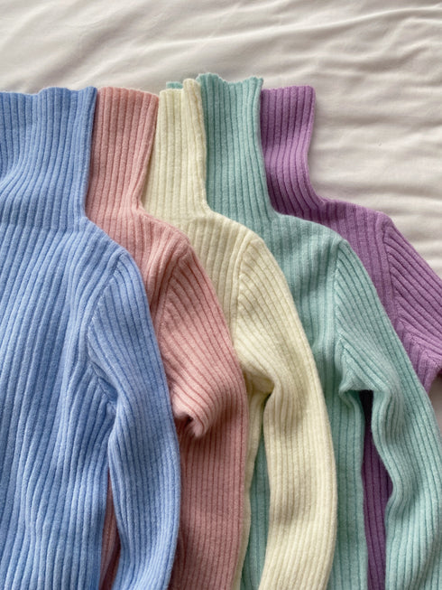 アイスカラータートルネックニット | SL2244645 | ライトブルー