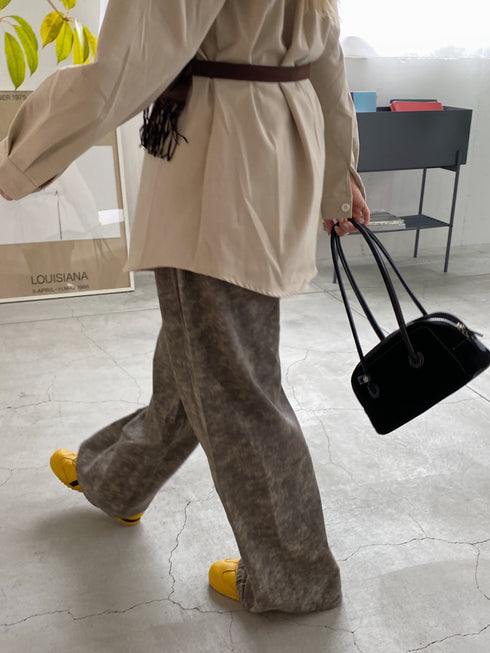 ベルト付きハイウエストビンテージデニム | SL2244605 | ブラウン