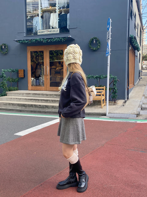 裏起毛リボンレーススウェット | SL2244615 | ネイビー