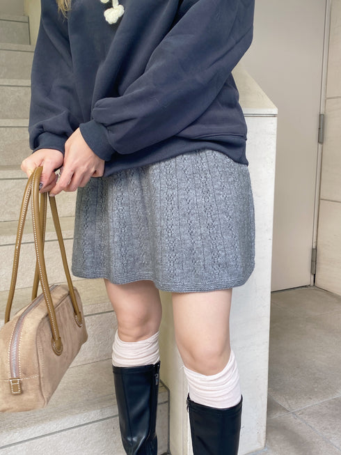 裏起毛リボンレーススウェット | SL2244615 | ネイビー