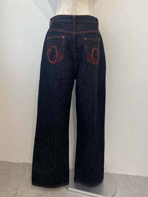 ハート刺繍デニム | GR2244508 | ブラック