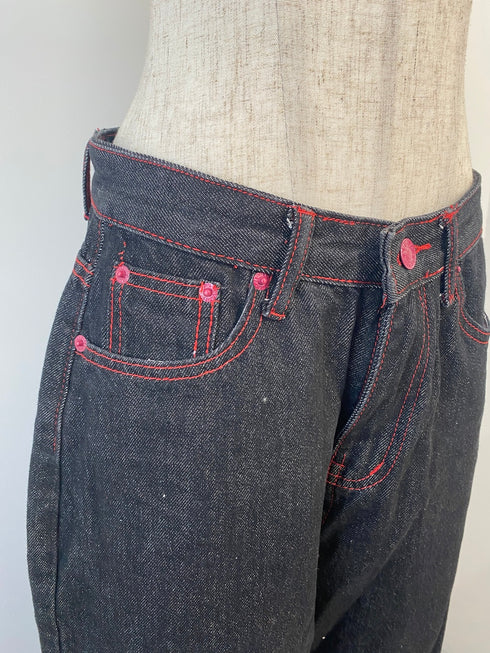 ハート刺繍デニム | GR2244508 | ブラック