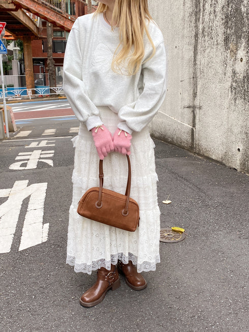 裏起毛リボンレーススウェット | SL2244615 | ライトグレー