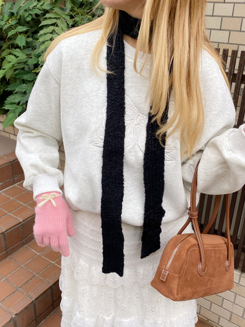 裏起毛リボンレーススウェット | SL2244615 | ライトグレー