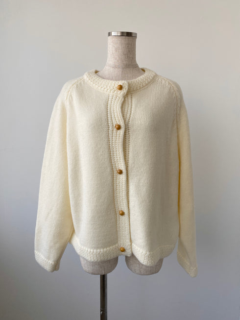 ラウンドネックニットカーディガン | SL2244641 | ホワイト