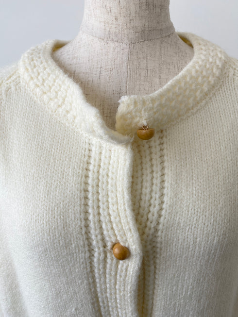 ラウンドネックニットカーディガン | SL2244641 | ホワイト