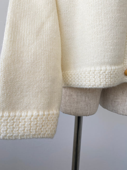 ラウンドネックニットカーディガン | SL2244641 | ホワイト