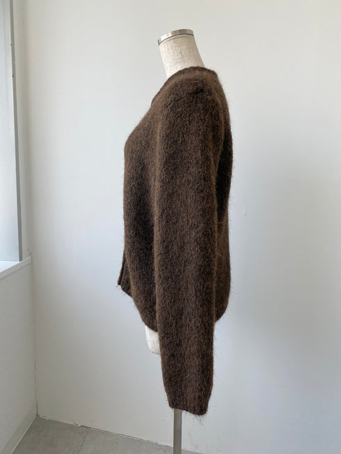 キーネックルーズニットカーディガン | SL2244612 | ブラウン