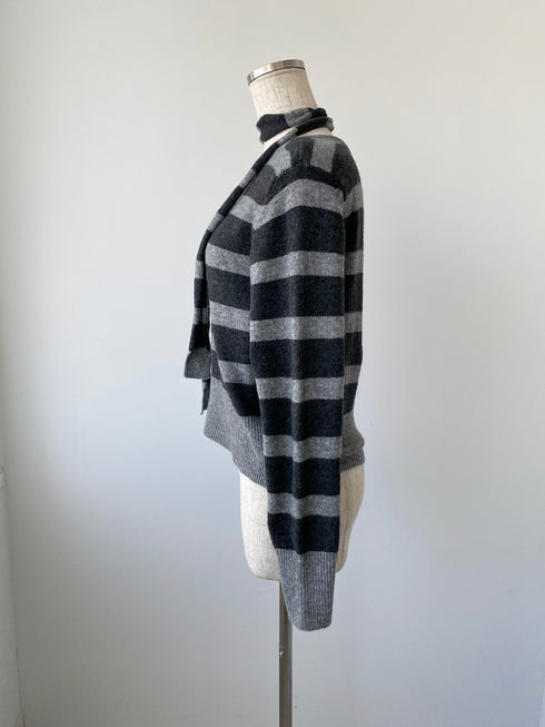 ボーダーワンショルダーニット | SL2244616 | グレー