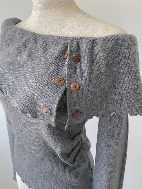 2WAY折り返しワンショルニット | SL2244650 | グレー