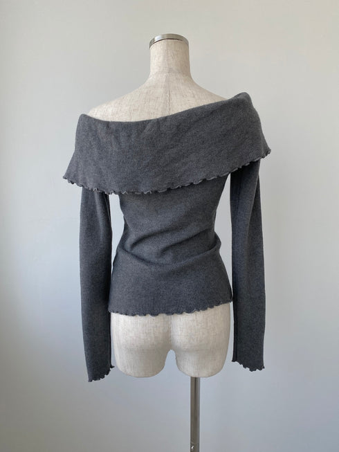 2WAY折り返しワンショルニット | SL2244650 | グレー