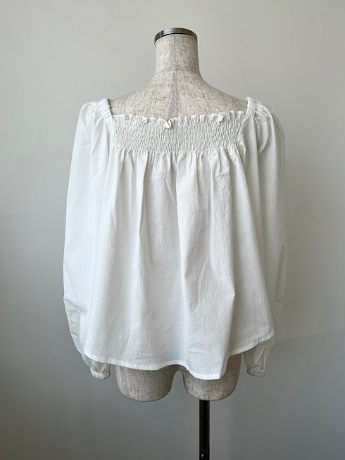 スクエアネックパフスリーブブラウス | SL2251607 | オレンジ