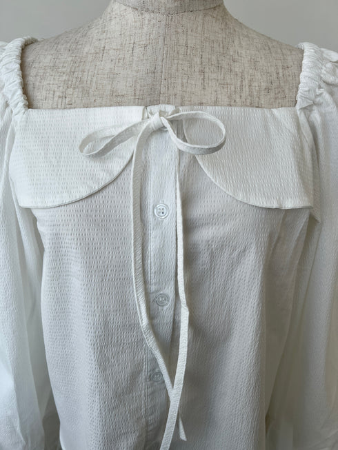 スクエアネックパフスリーブブラウス | SL2251607 | オレンジ