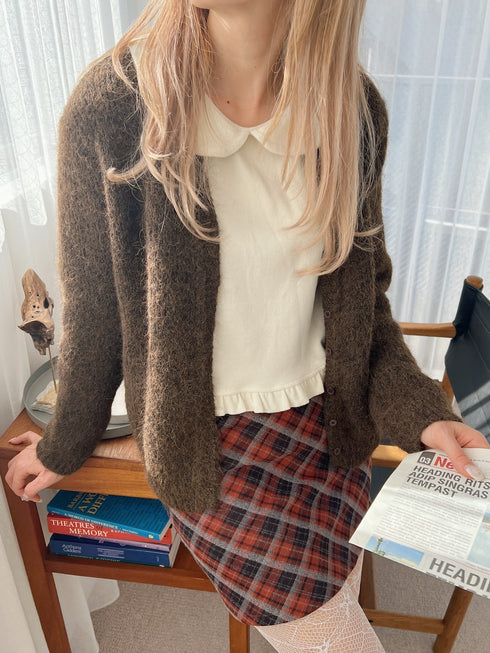 キーネックルーズニットカーディガン | SL2244612 | ブラウン