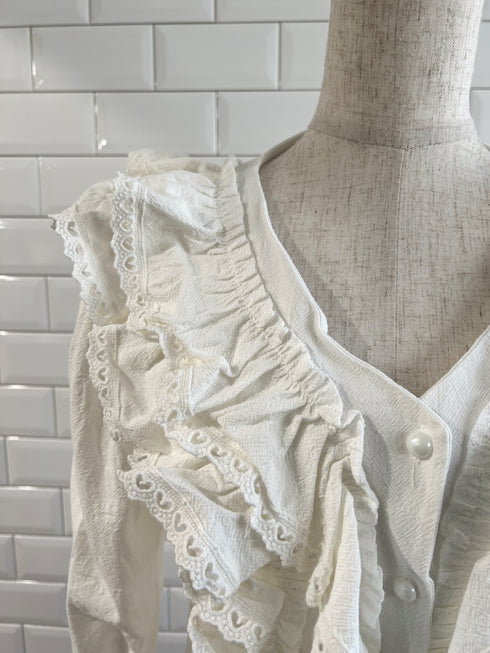 ボリュームフリルカラーブラウス | SL2251601 | ホワイト