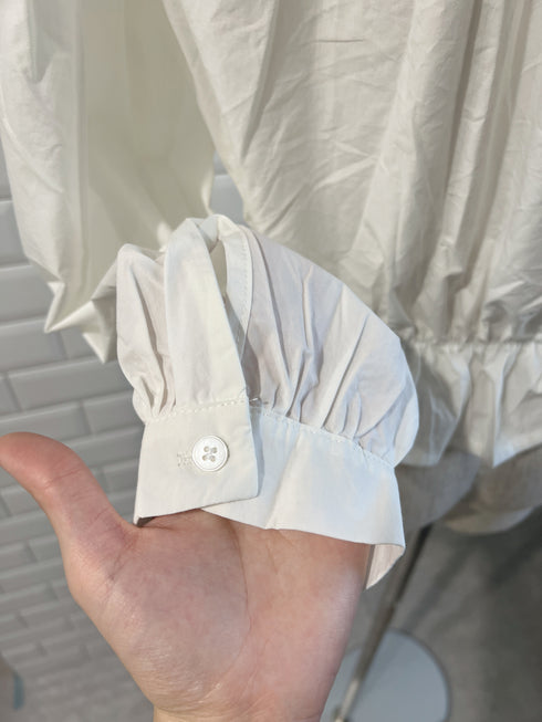 レースギャザーピンタックブラウス | SL2251605 | ホワイト