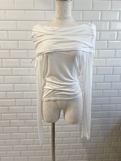 フェアリーリボンオフショルトップス | SL2251604 | ホワイト