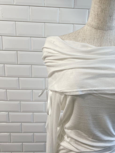 フェアリーリボンオフショルトップス | SL2251604 | ホワイト