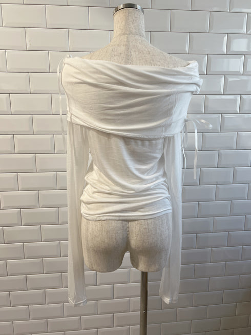 フェアリーリボンオフショルトップス | SL2251604 | ホワイト