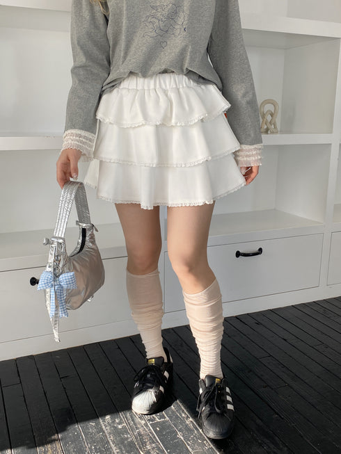 リボンチャーム付きミニバッグ | SL1243605 | シルバー