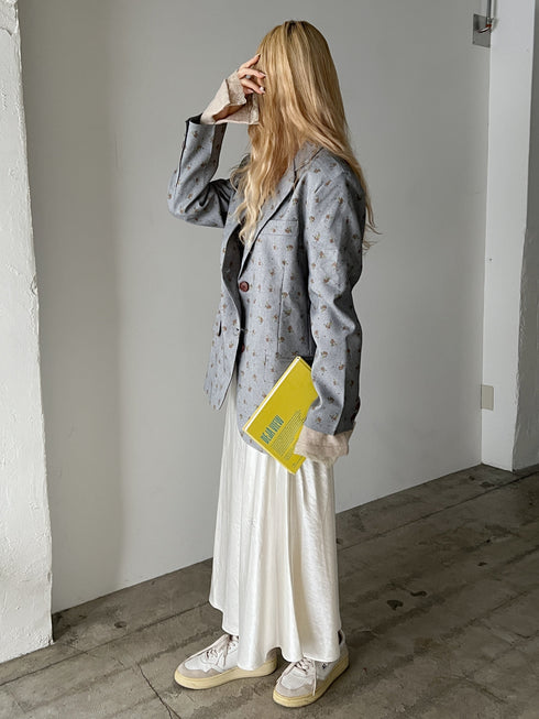 リボンラメサテンスカート | SL2251612 | アイボリー