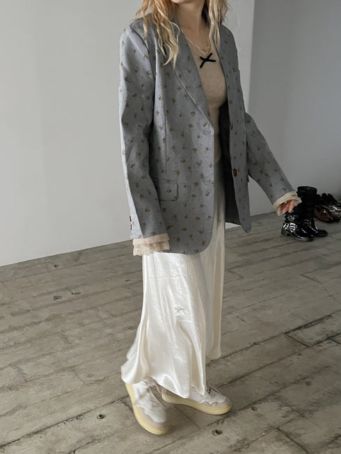 リボンラメサテンスカート | SL2251612 | アイボリー