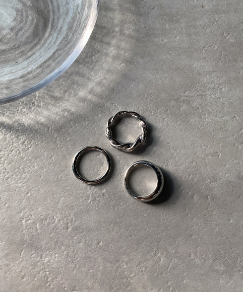 シンプル3セット リング | IS4221421 | シルバー