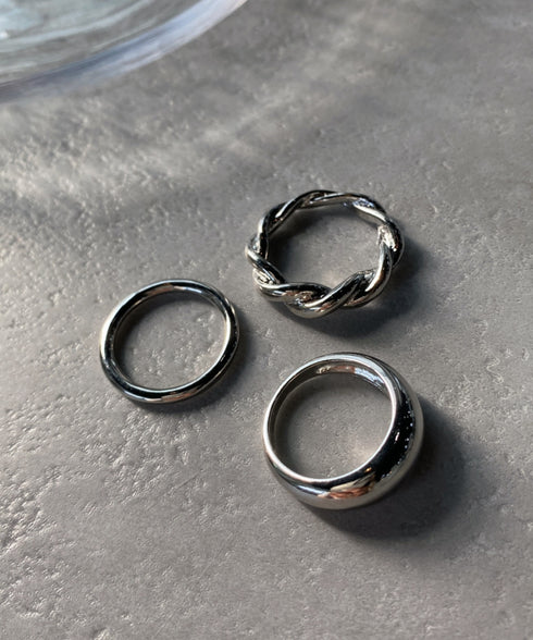 シンプル3セット リング | IS4221421 | シルバー