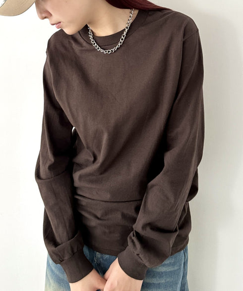 GILDAN(ギルダン) /ベーシック ロングスリーブ Tシャツ コットン ビッグシルエット オーバーサイズ サイズカラバリ豊富 長袖 ロンT 6.0オンス | 2193062 | ダークブラウン