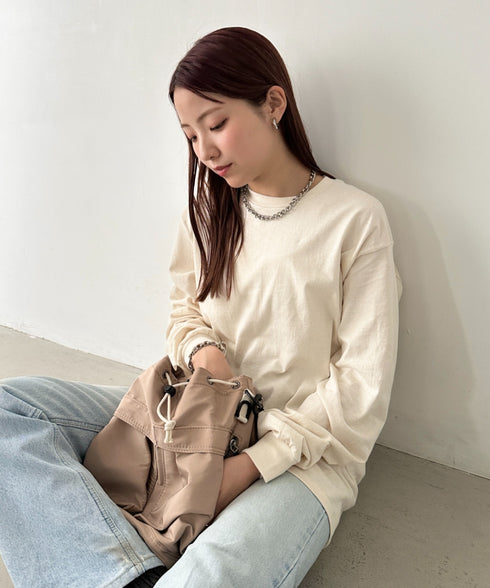 GILDAN(ギルダン) /ベーシック ロングスリーブ Tシャツ コットン ビッグシルエット オーバーサイズ サイズカラバリ豊富 長袖 ロンT 6.0オンス | 2193062 | アイボリー
