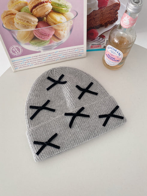 リボンニットビーニー | SL5233604 | グレー