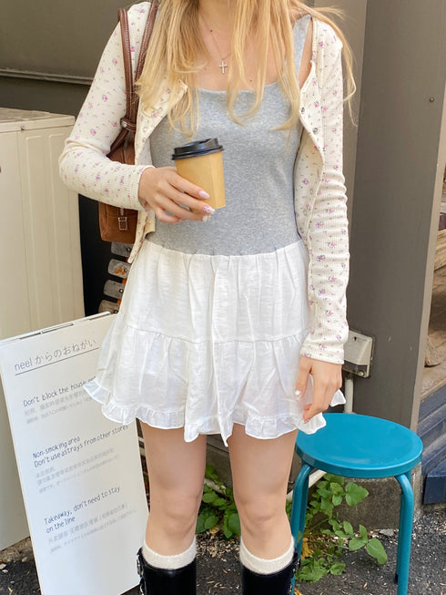 切り替えフレアミディワンピース | SL2251664 | グレー