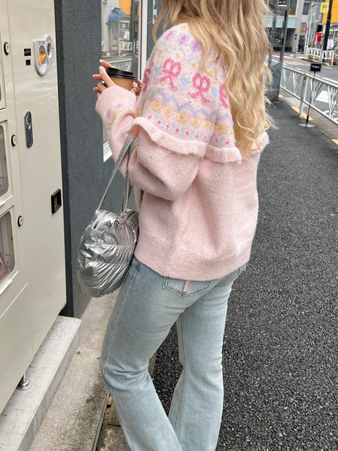 lovely ribbon frill cardigan | SL2243639 | ピンク