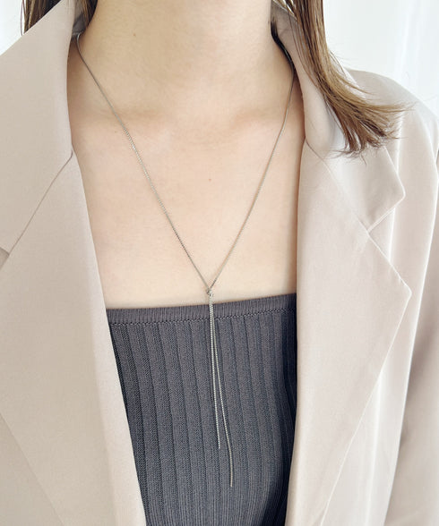ノットチェーンロングネックレス | IS4221817 | シルバー