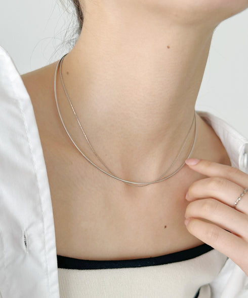 ショートメタルチョーカーネックレス | IS42311032 | シルバー