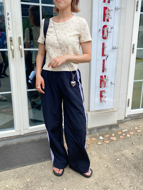 レトロフラワーワッフルTシャツ | SL2231719 | クリーム