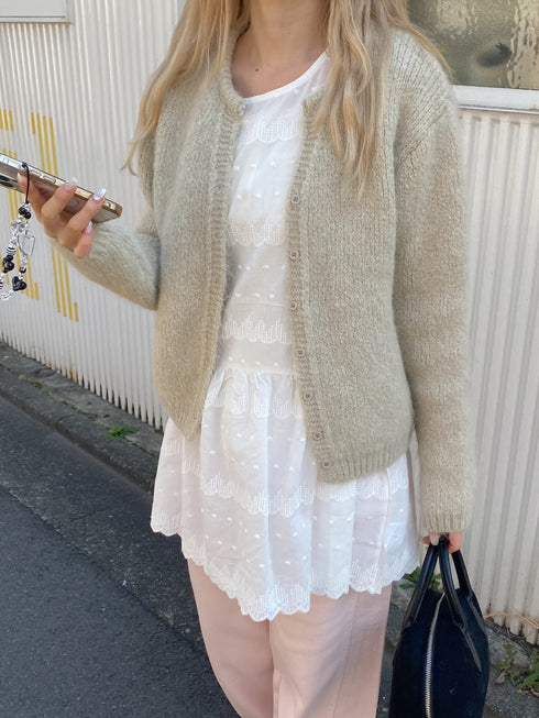 キーネックルーズニットカーディガン | SL2244612 | アイボリー
