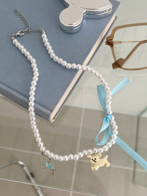 パールアニマルネックレス | SL4244602 | ホワイト