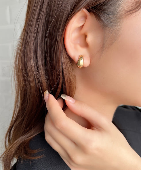 メタル ぷっくり クリップイヤリング | IS4223507 | ゴールド